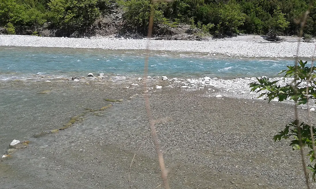 Acheloos river blue