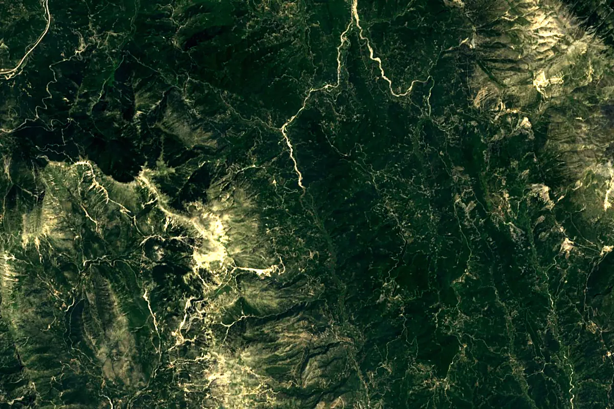 Acheron: satellite view of the source