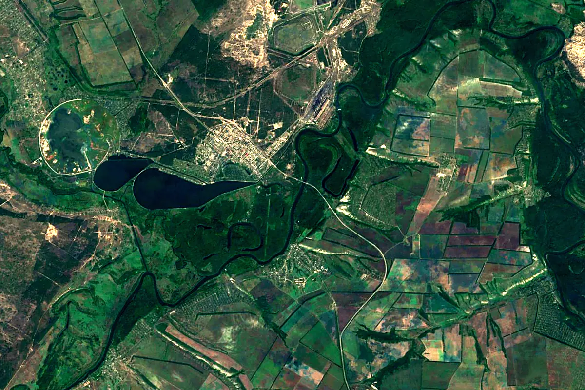 Aidar: satellite view of the mouth