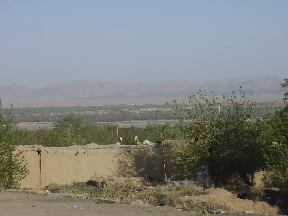 Looking out over the Arghandab