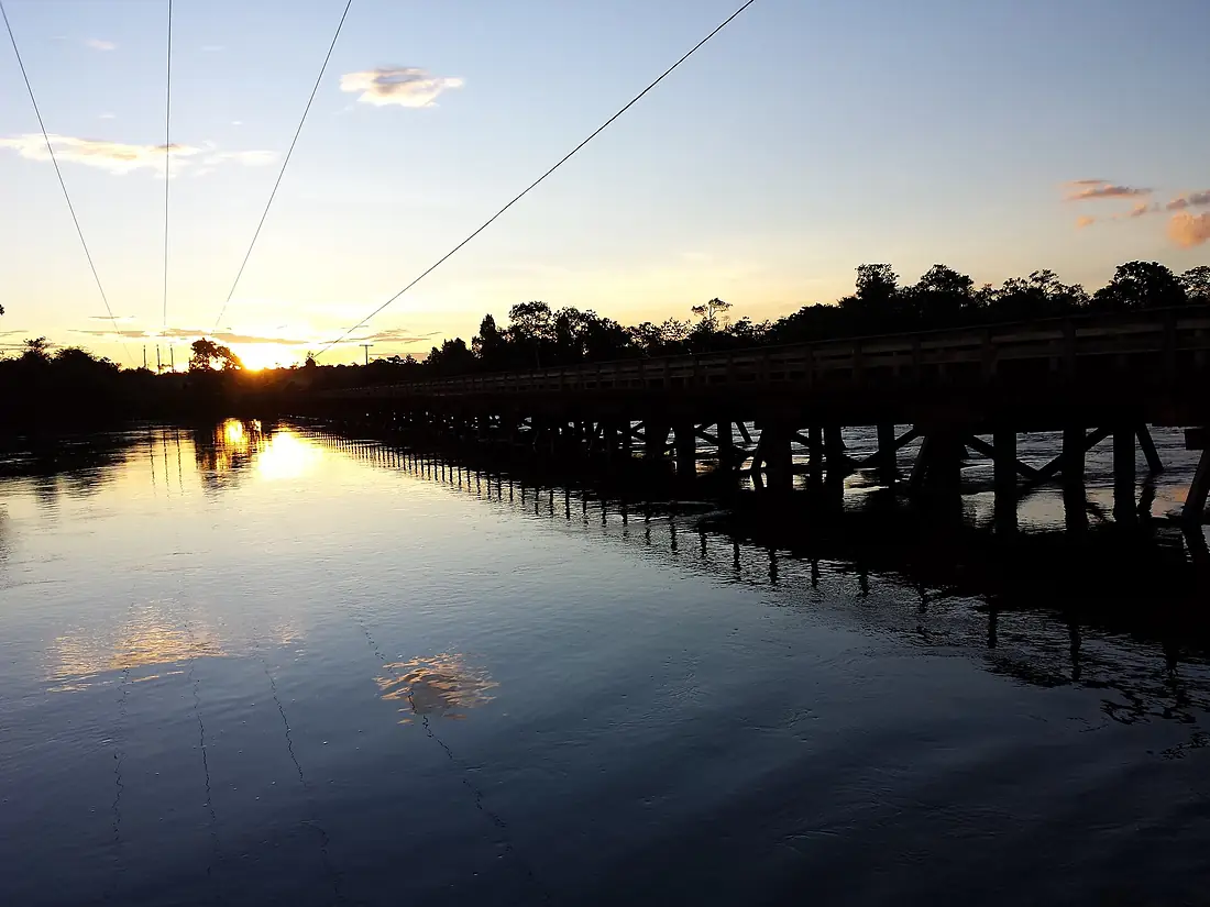Pôr do sol no Rio Aripuanã