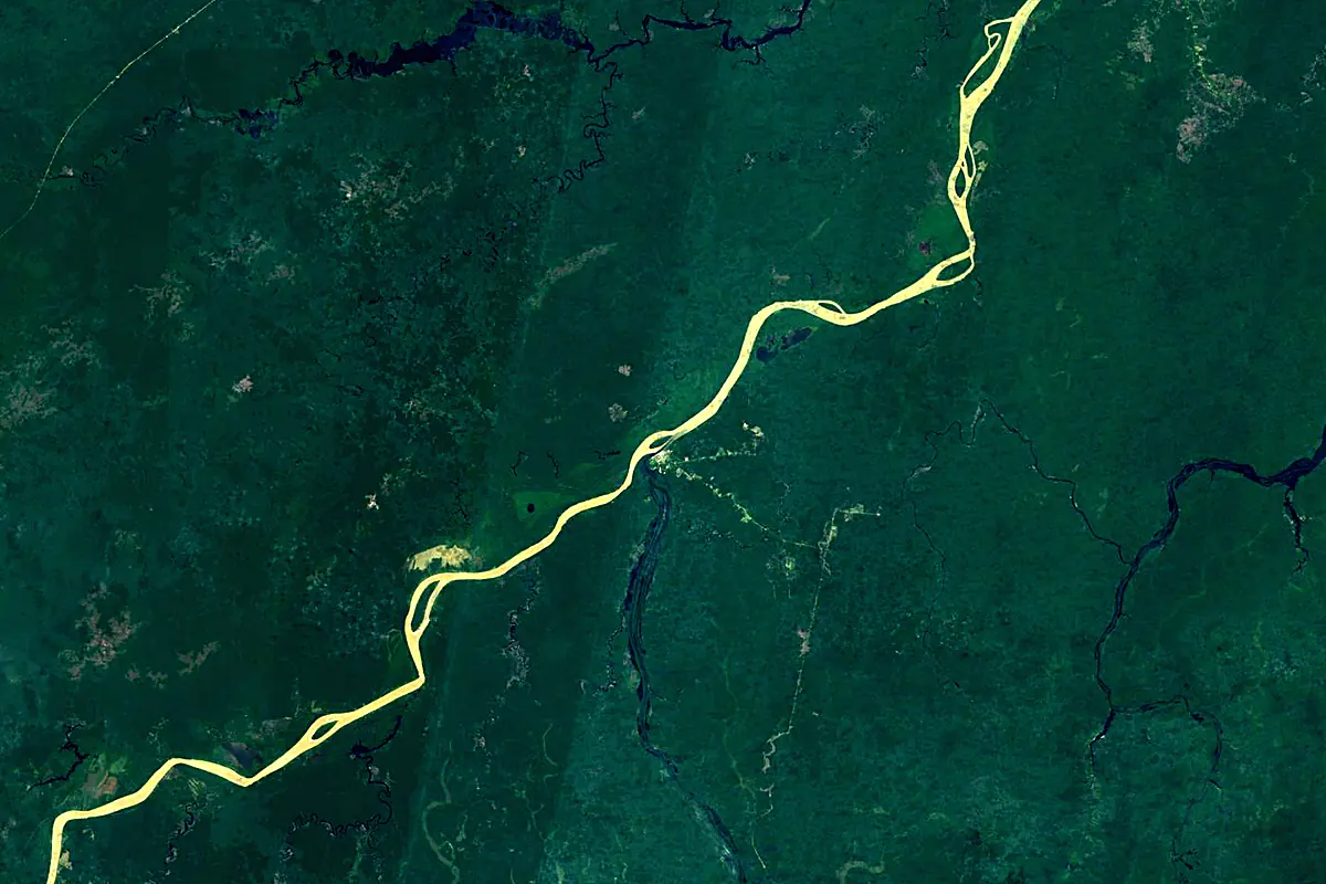 Aripuanã River: satellite view of the mouth