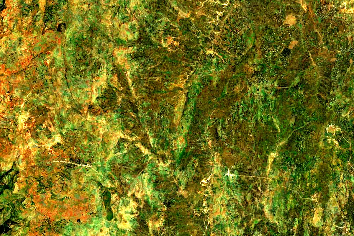 Atbarah River: satellite view of the source