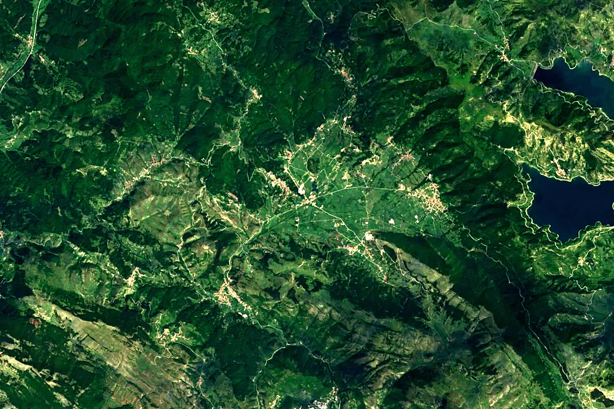 Aterno-Pescara: satellite view of the source