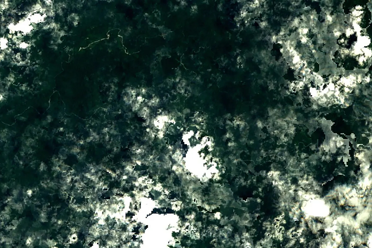 Atrato River: satellite view of the source