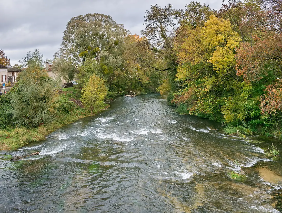 Aube River in Dienville