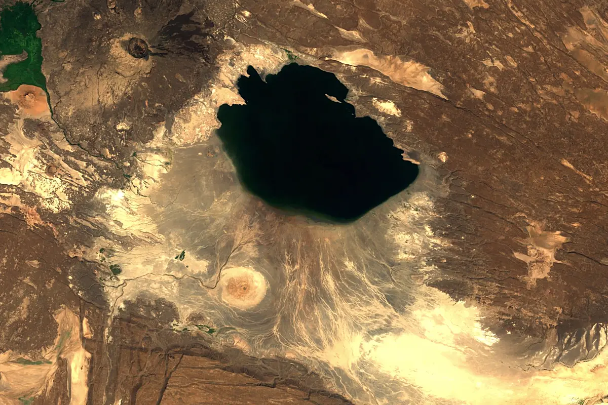 Awash River: satellite view of the mouth
