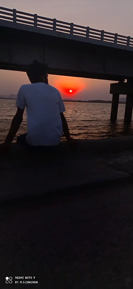 Sunrise view at Banas river deoli tonk