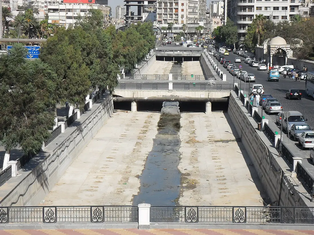 Barada River desiccated