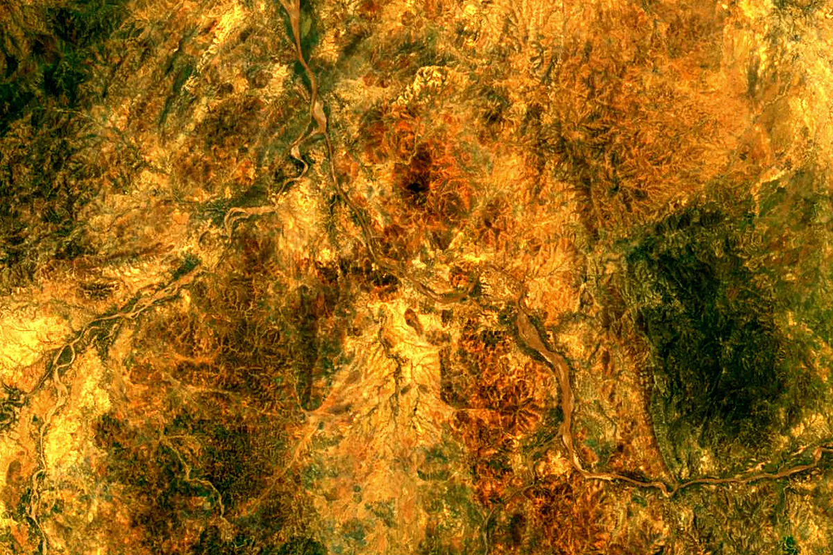 Barka River: satellite view of the source