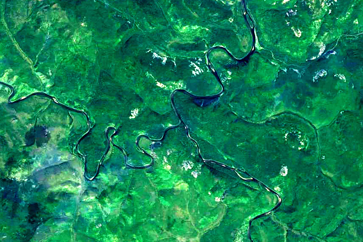 Biryusa: satellite view of the source