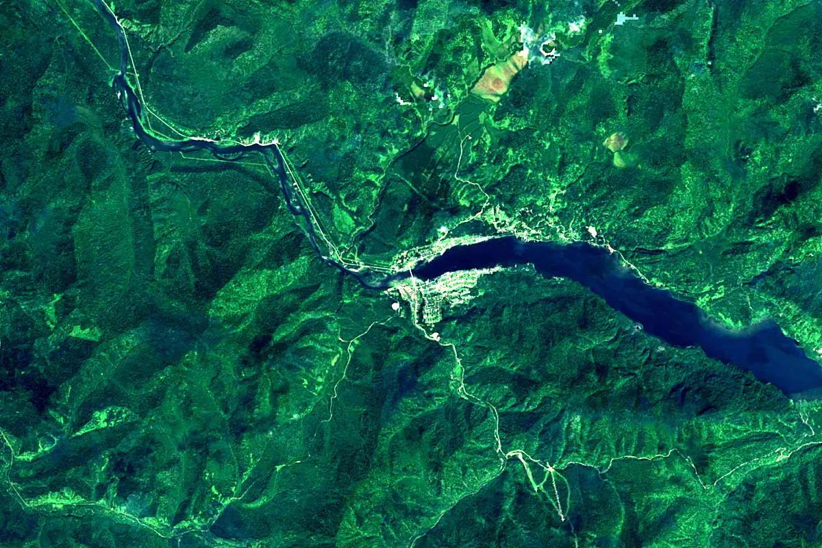 Biya: satellite view of the source