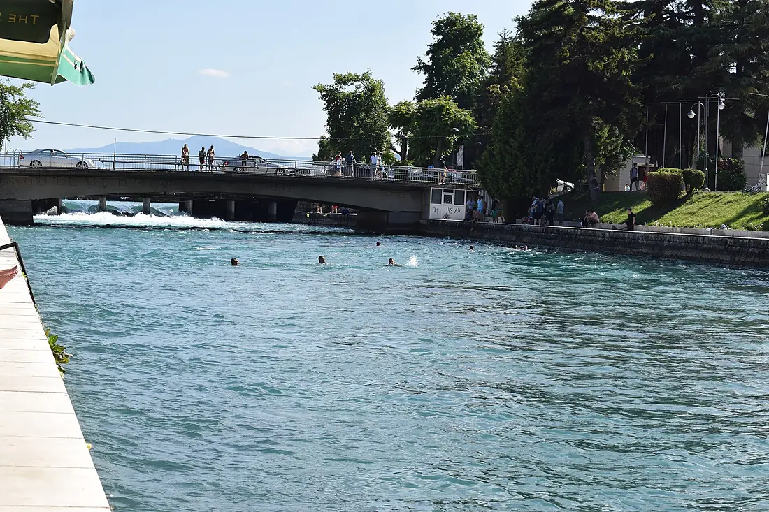 Swiming at Drin river, Struga (3)
