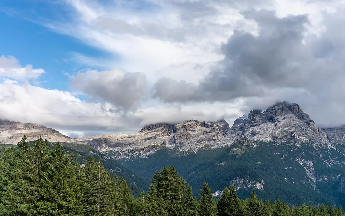 Brenta Dolomites, view from Ritorto lodge 01