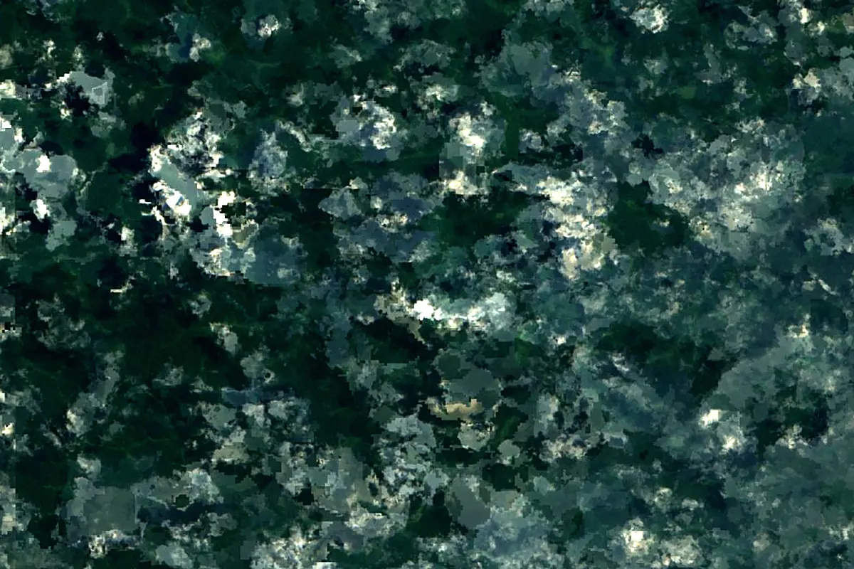 Campo River: satellite view of the source