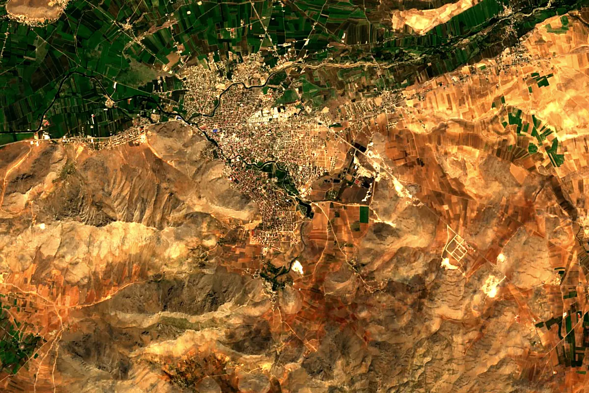 Ceyhan River: satellite view of the source