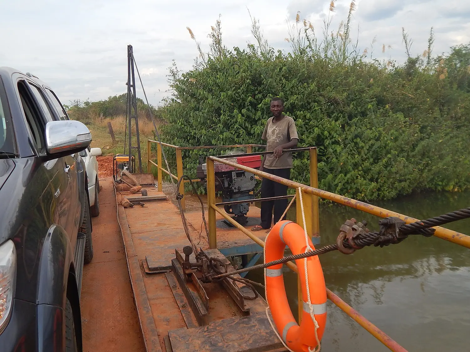 Pontoon Crossing on Chambeshi River