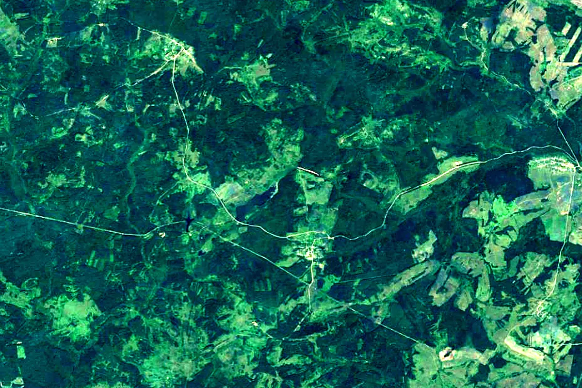 Cheptsa: satellite view of the source