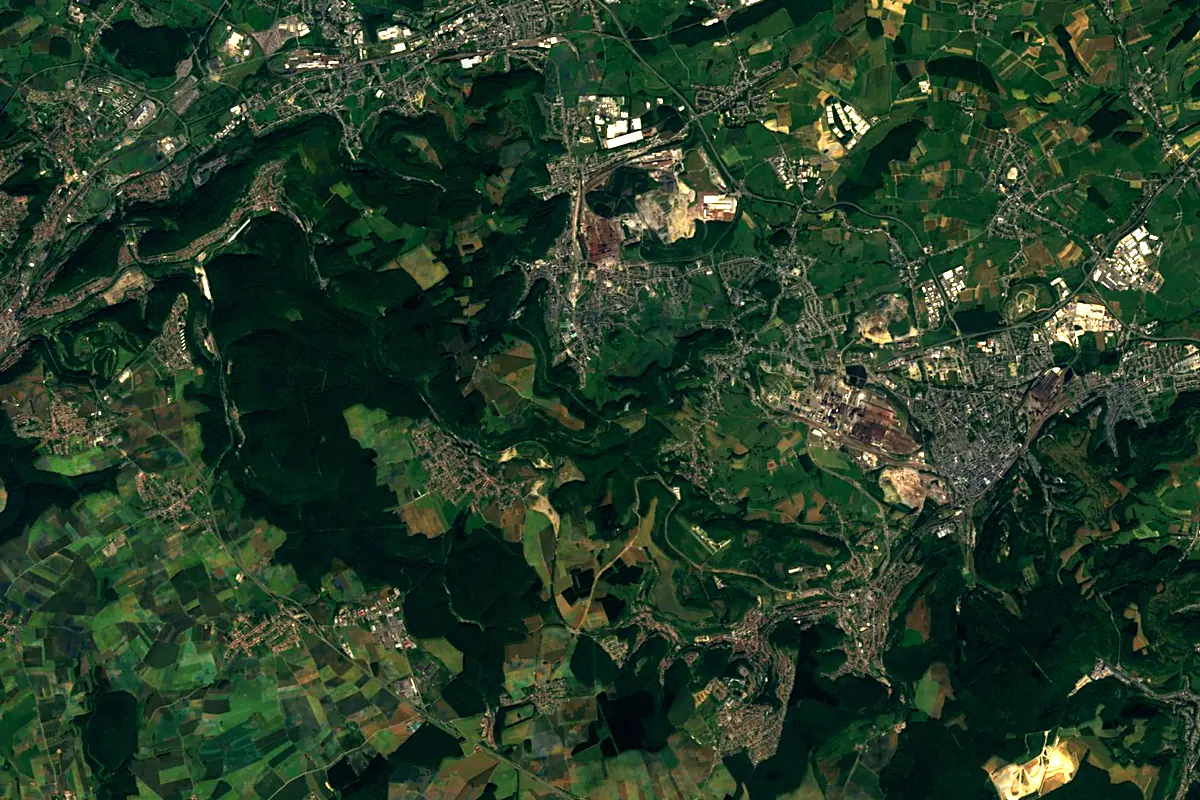 Chiers: satellite view of the source
