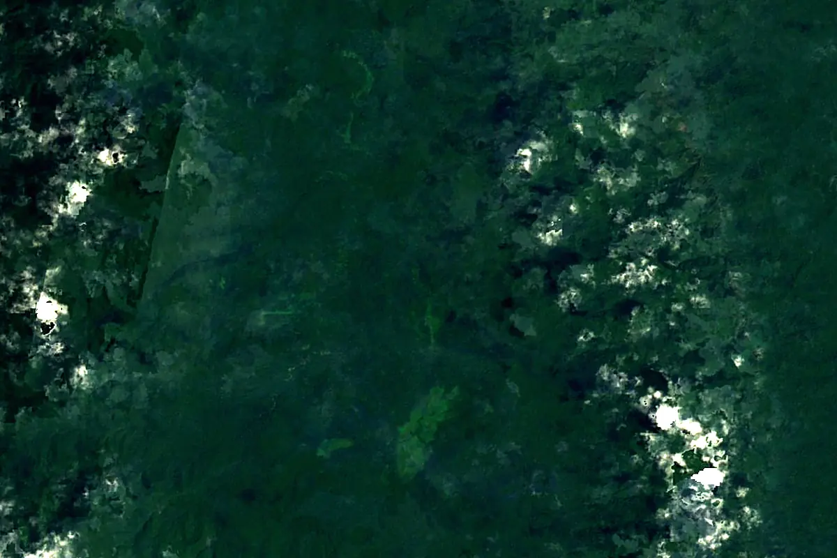 Chucunaque River: satellite view of the source