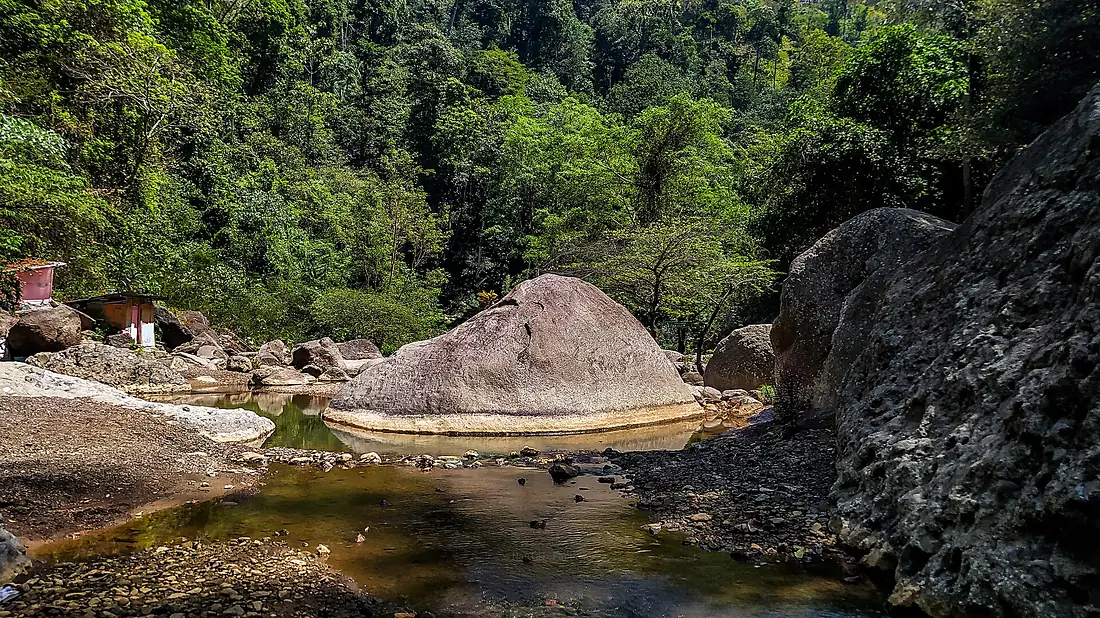 Large Boulder on the Old Stream of Citarum, Rajamandala