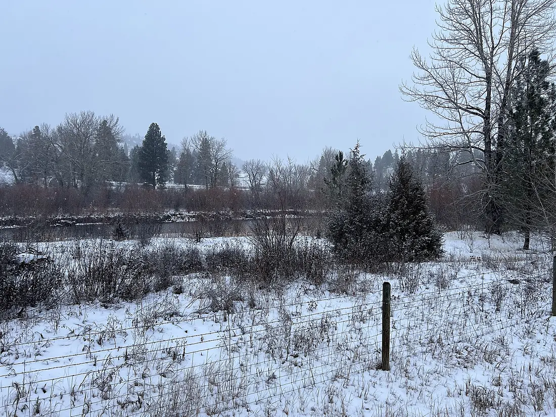 Clark Fork River behind the Bearmouth Rest Area
