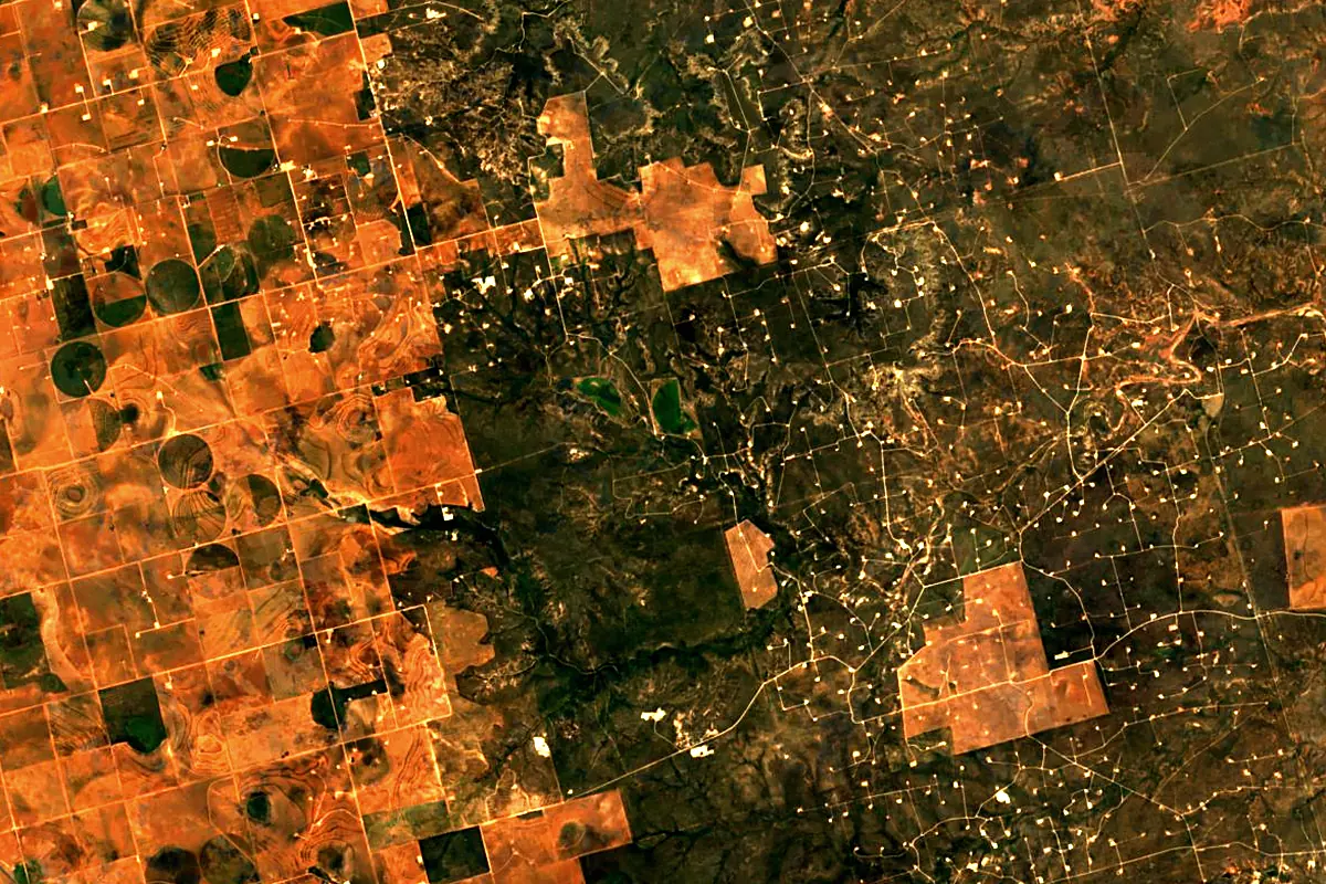 Colorado River: satellite view of the source