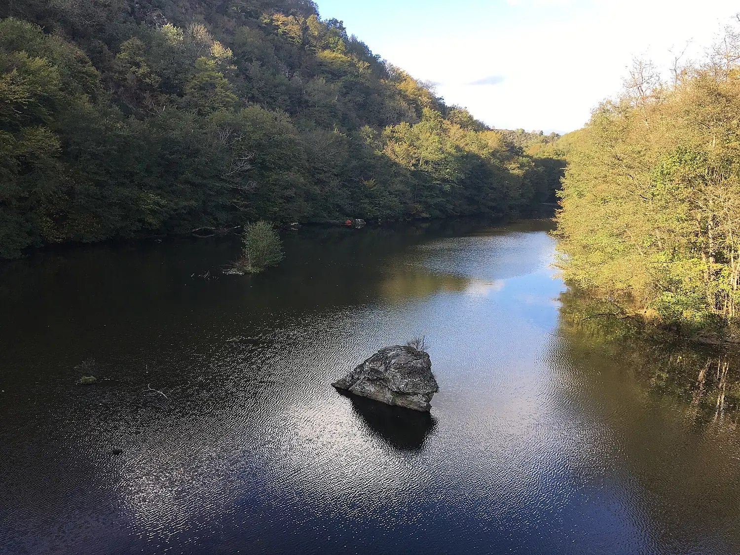 La Creuse au Pont Noir - Vue vers Badecon-le-Pin