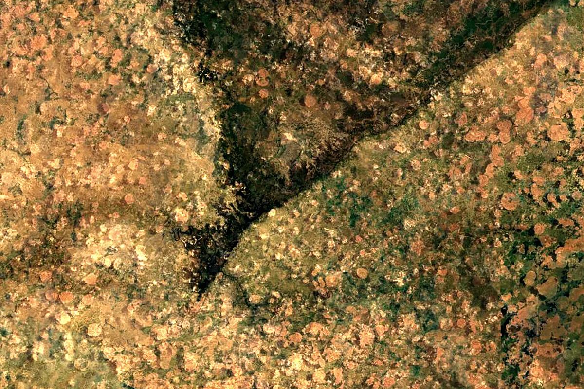 Cuando River: satellite view of the mouth