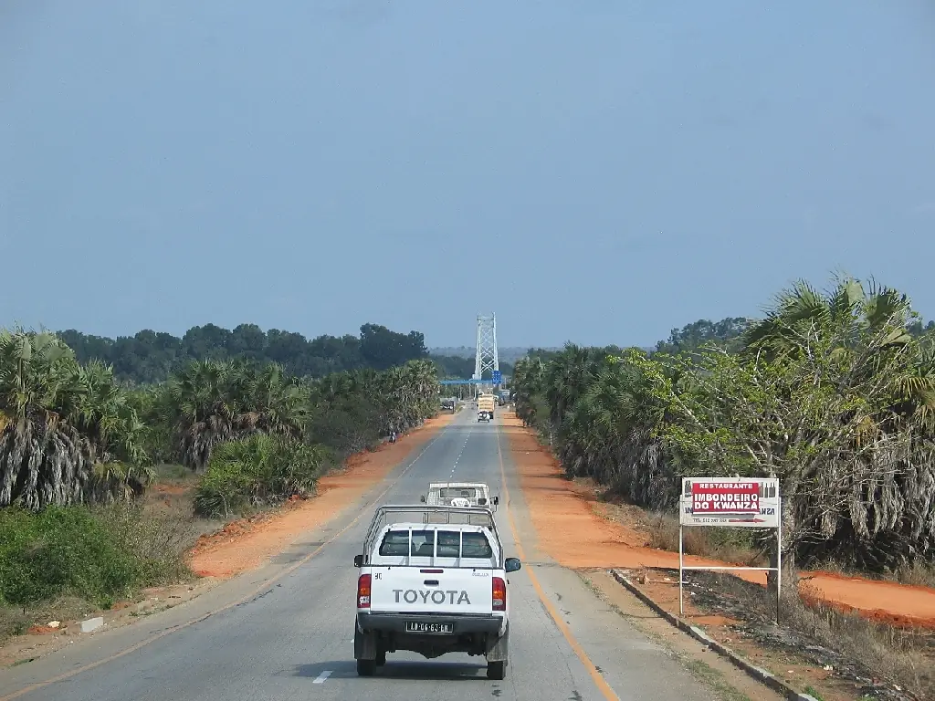 Bridge crossing Cuanza River, Angola