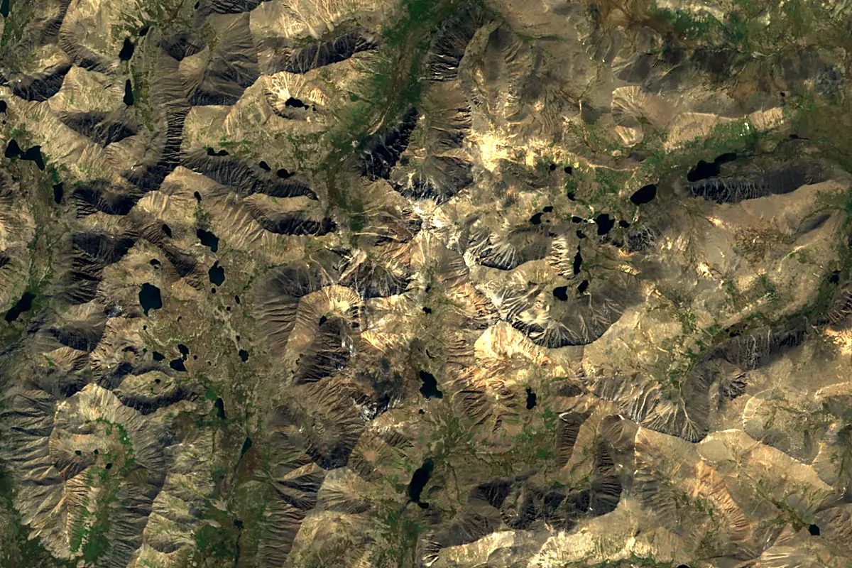 Delgermörön: satellite view of the source