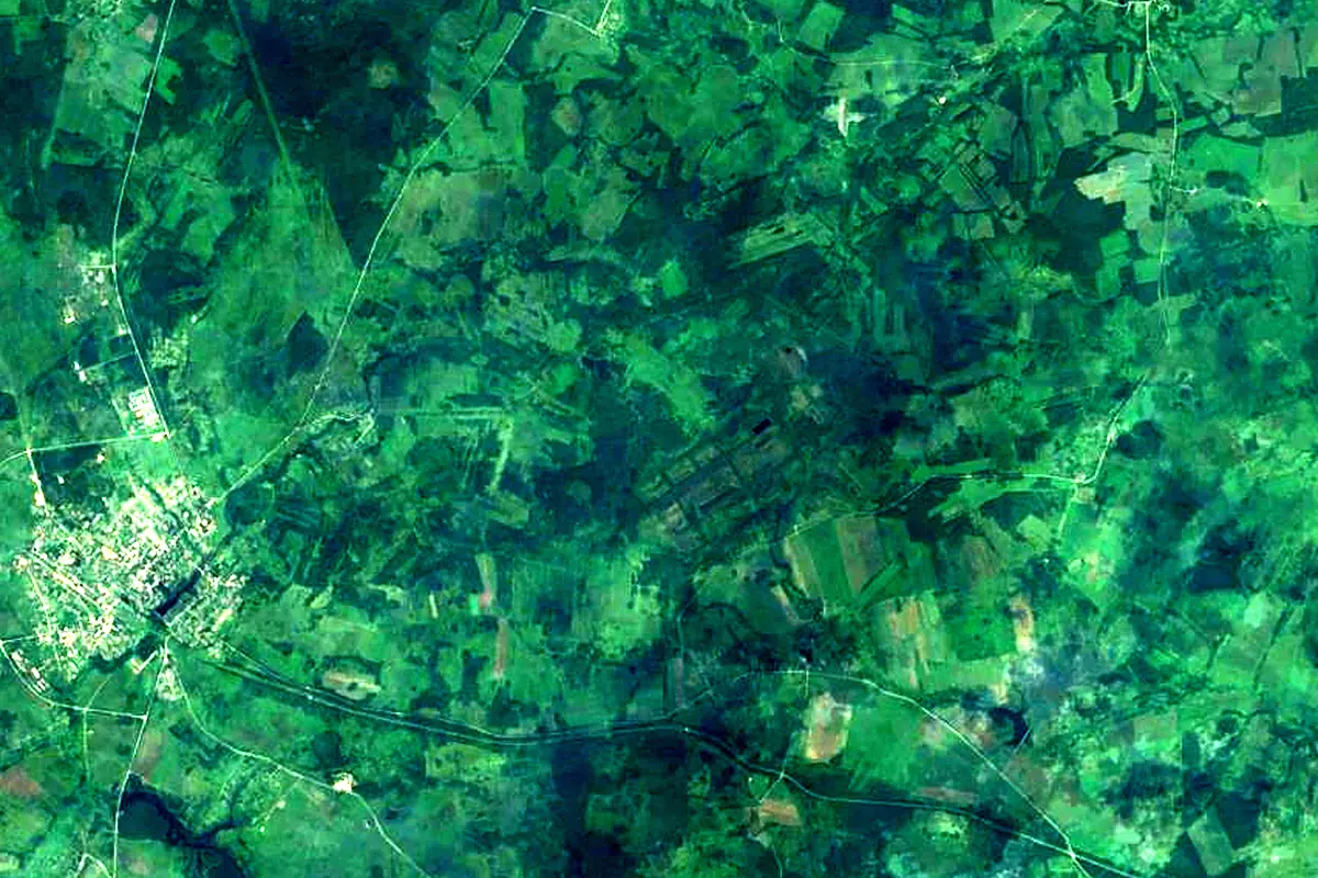 Desna: satellite view of the source