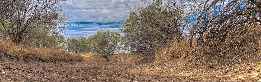 Dusty Diamantina dry river channel