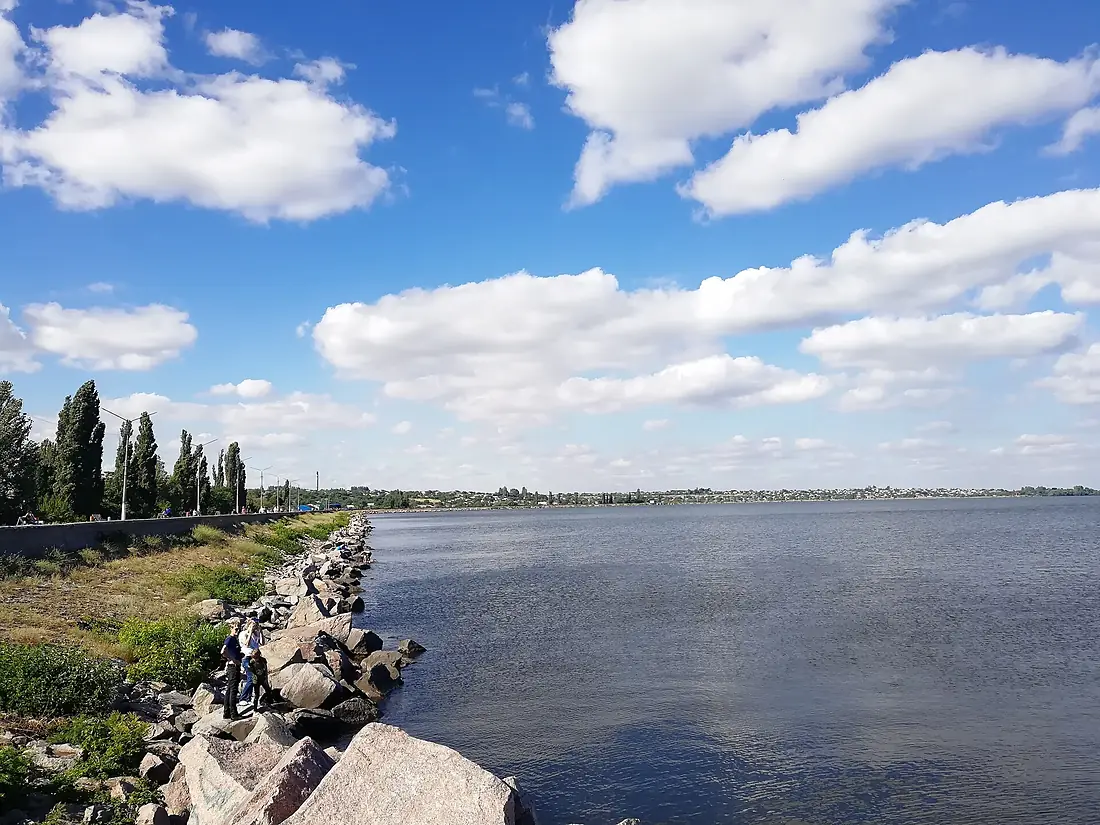Dnipro River in Nikopol