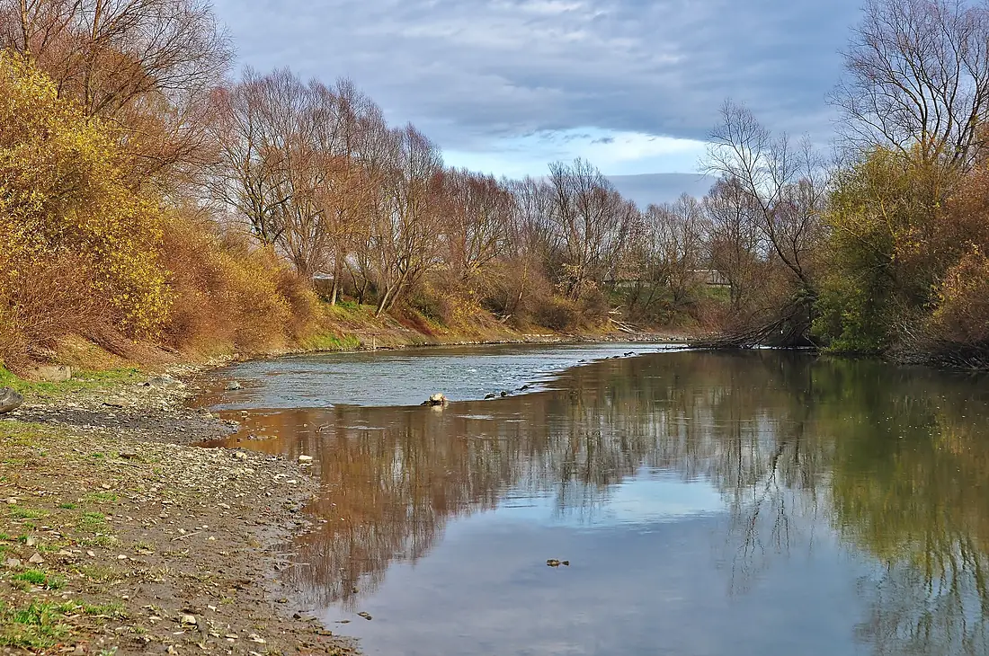 Dniester River in Kolodruby