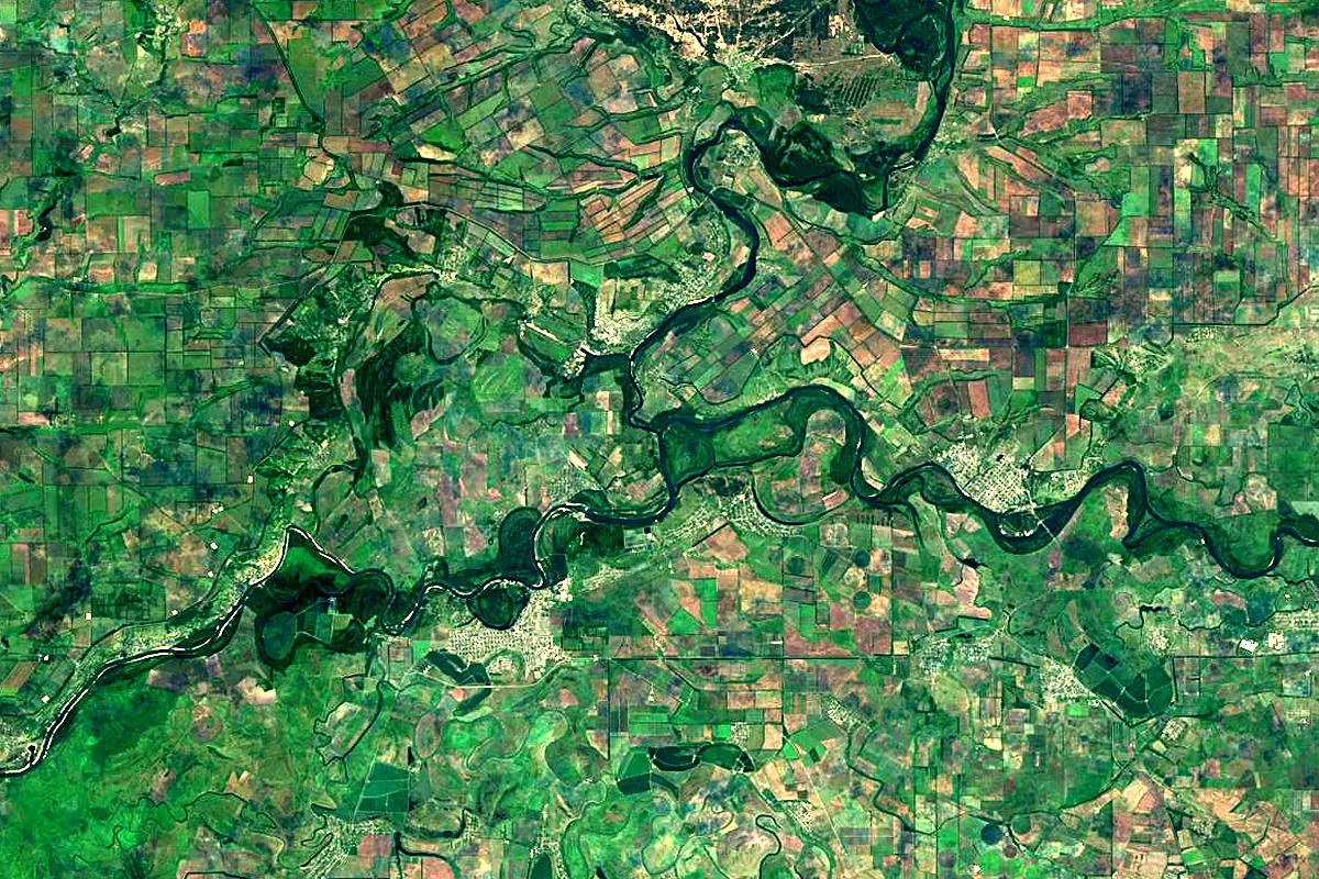 Donets: satellite view of the mouth