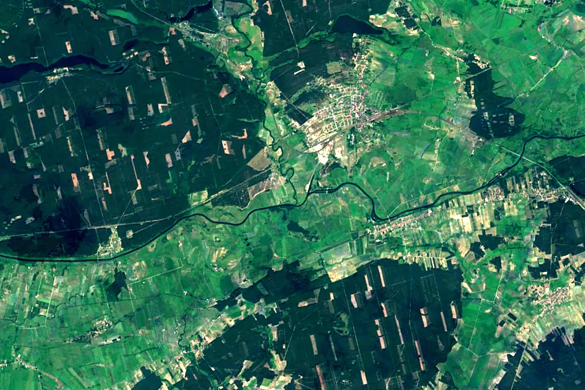 Drawa: satellite view of the mouth