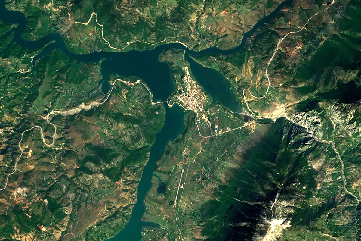 Drin: satellite view of the source