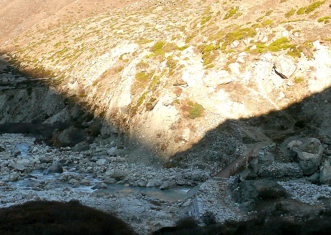 Bridge on Dudh Kosi Near Dingboche