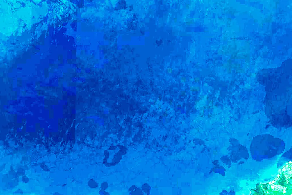 Dulce River: satellite view of the source