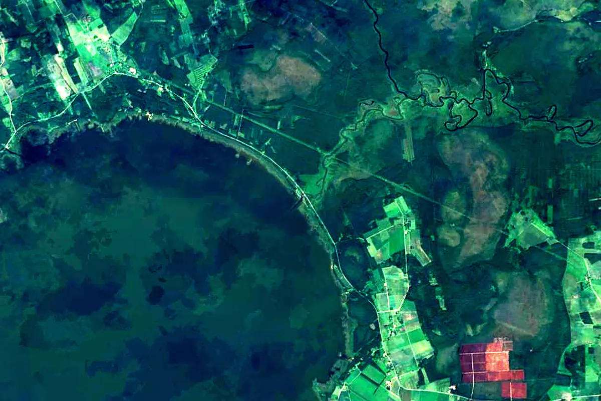 Emajõgi: satellite view of the source