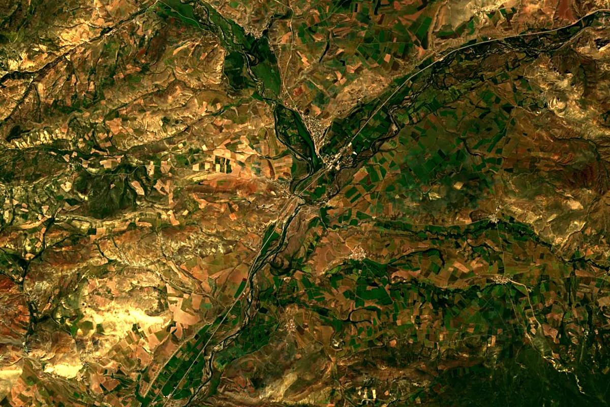 Euphrates: satellite view of the source