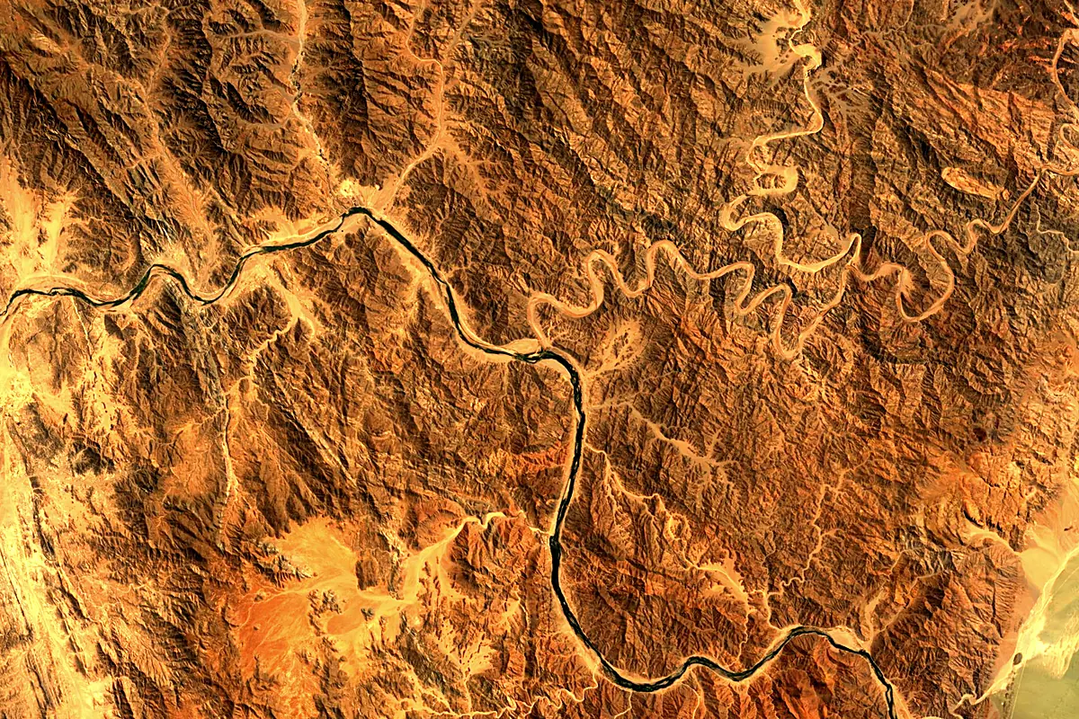Fish River: satellite view of the mouth