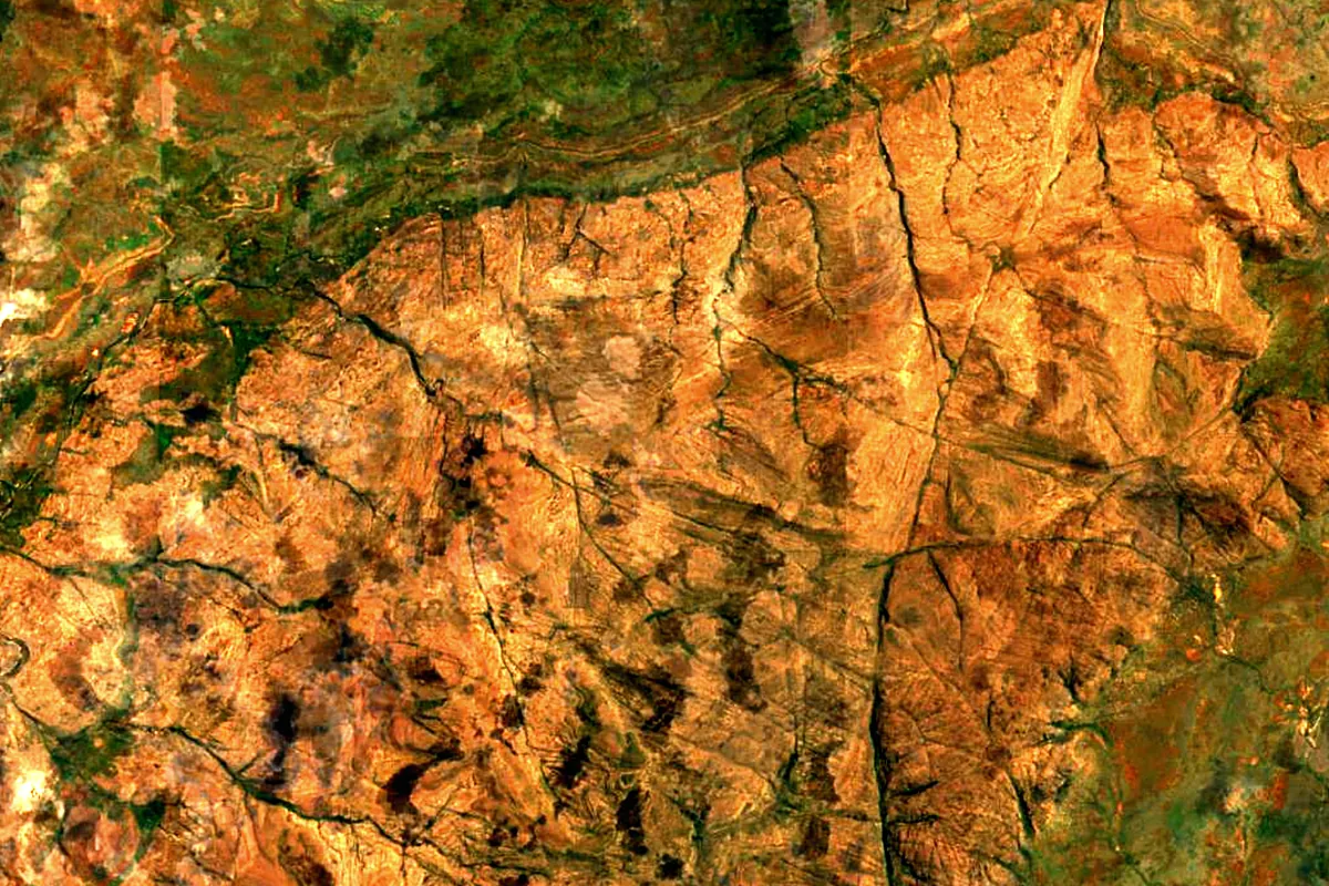 Fitzroy River: satellite view of the source