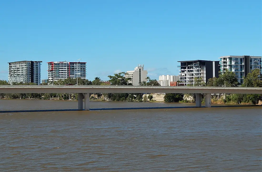Fitzroy River Rocky Neville Hewitt Bridge