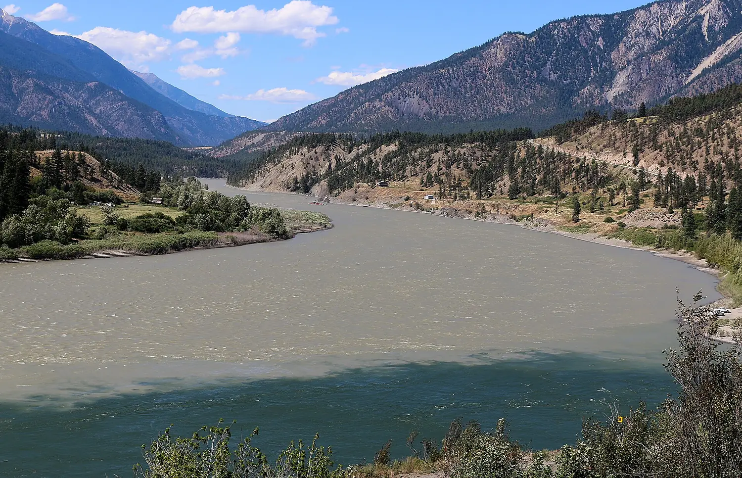 Confluence of the Fraser and Thompson rivers