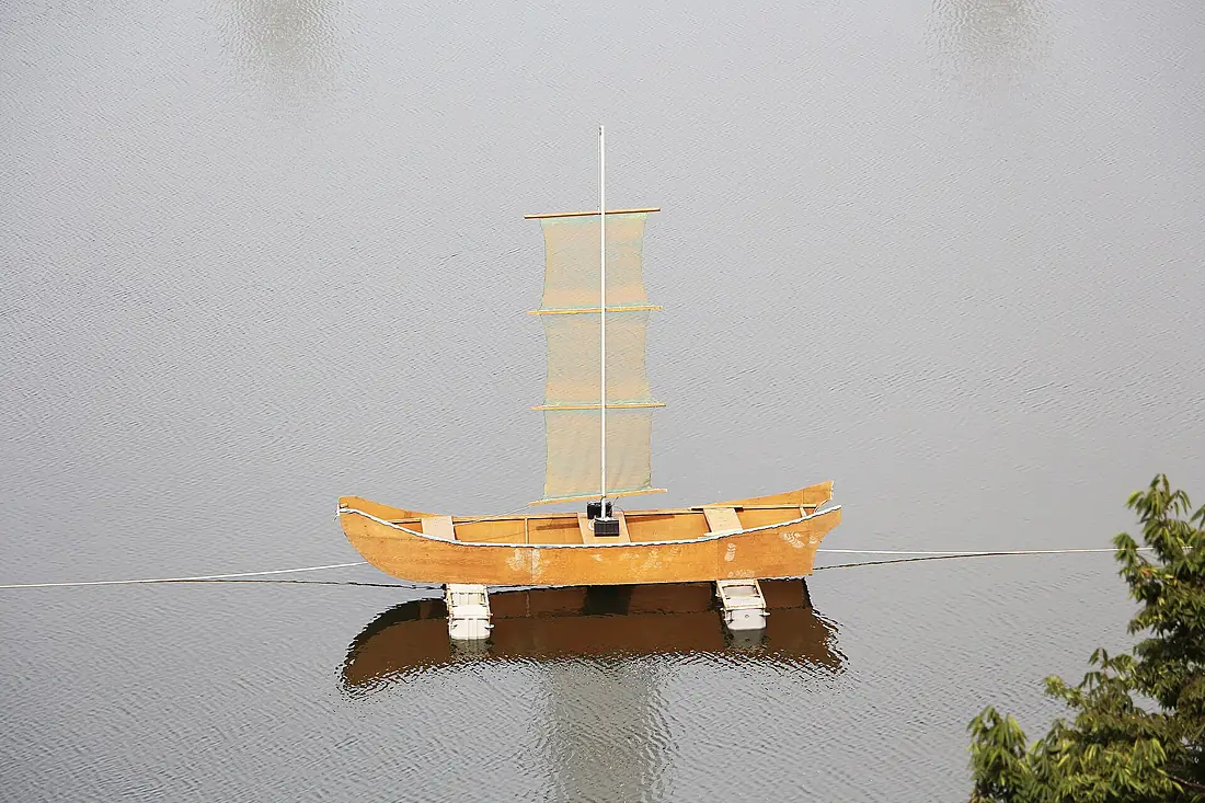 Boat on Geum River in Gongju 02