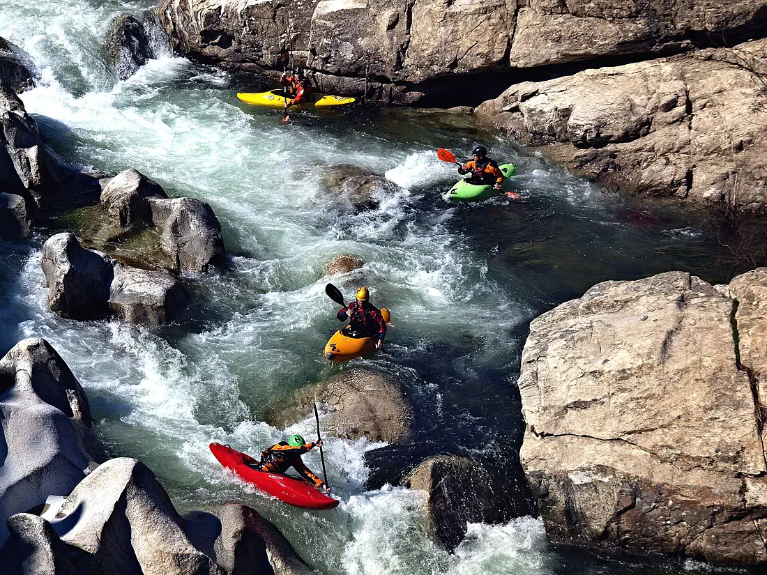 Albertacce-Golo kayakistes