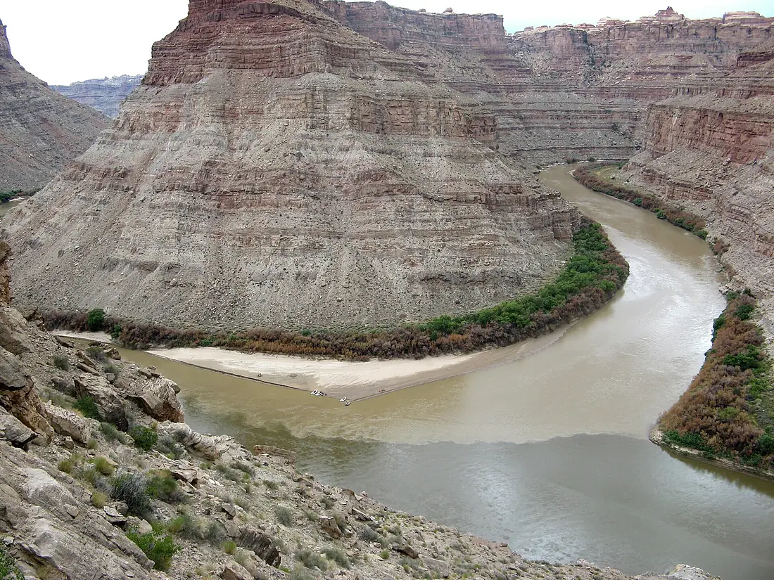 Confluence of Green and Colorado Rivers