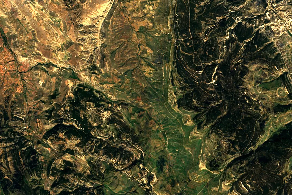 Guadalope: satellite view of the source